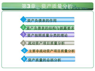 第三章資產質量分析解析.ppt